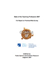 State of the Teaching Profession 2007