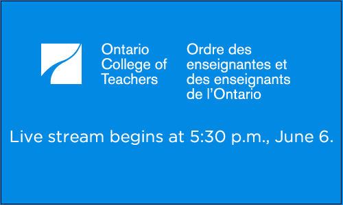 Live stream begins at 5:30 p.m., June 6.